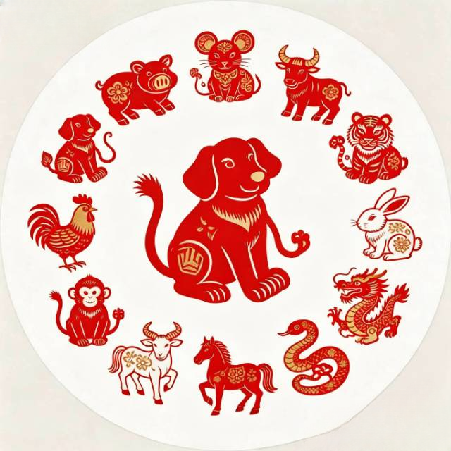 Zodiac Circle Dog