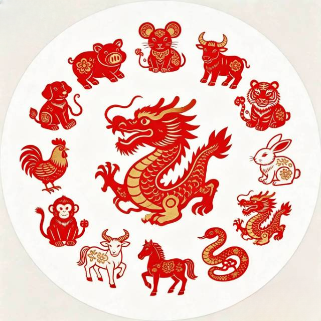 Zodiac Circle Dragon
