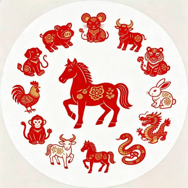 Zodiac Circle Horse
