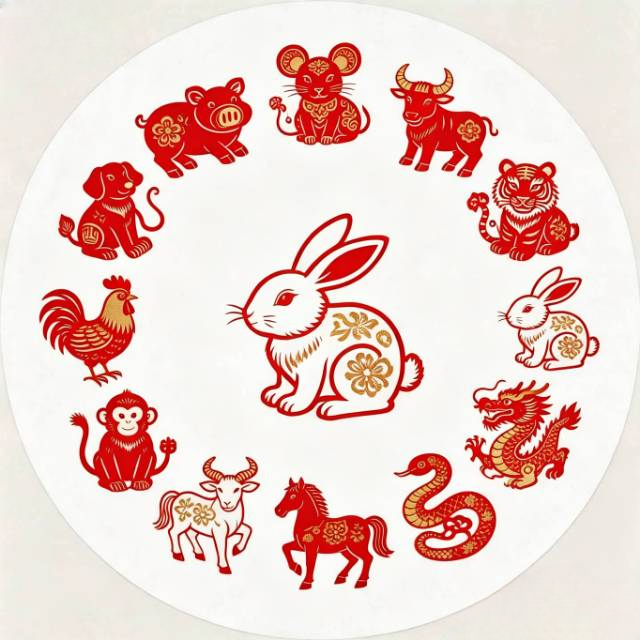 Zodiac Circle Rabbit
